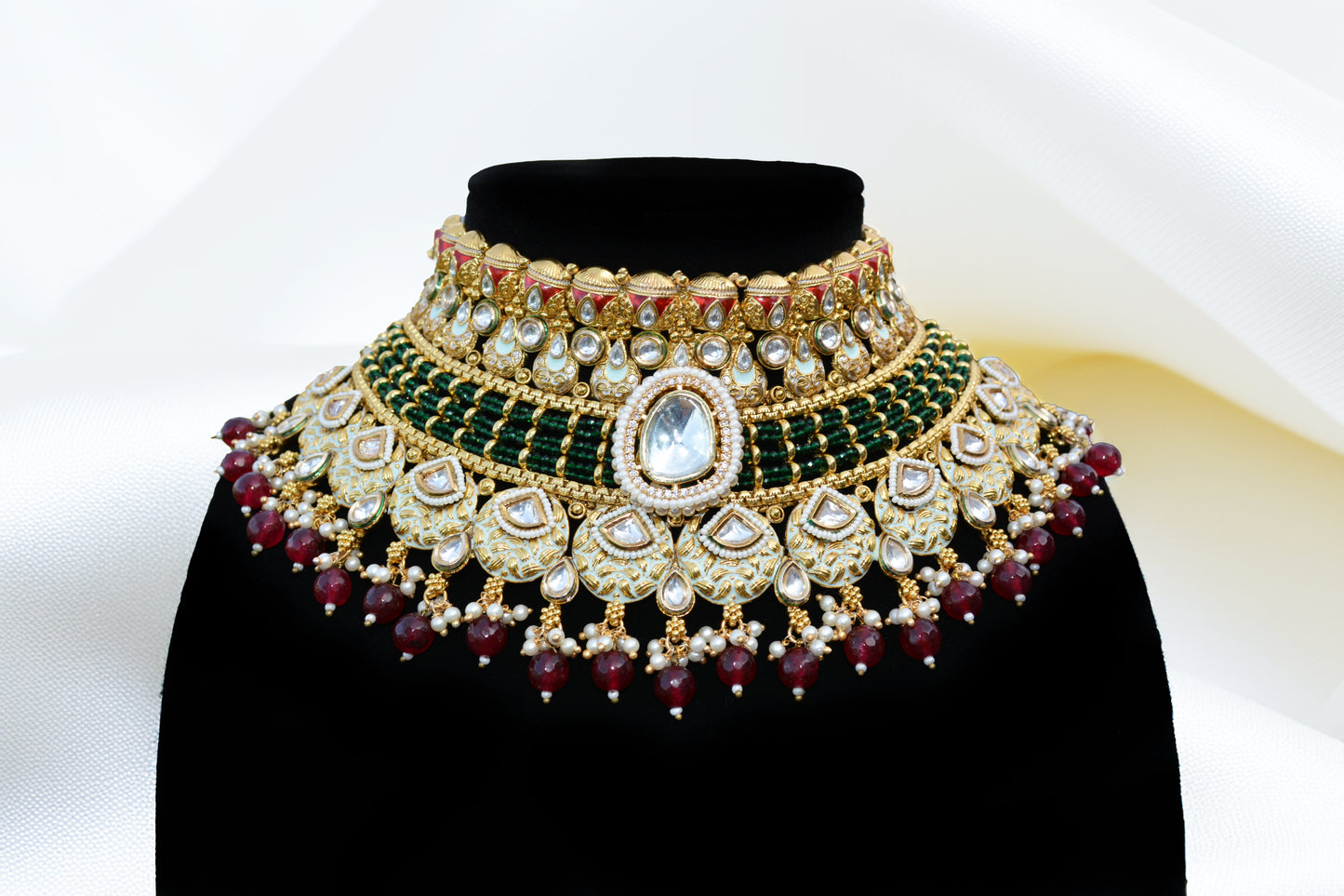 Premium Quality Polki Kundan Bridal Necklace