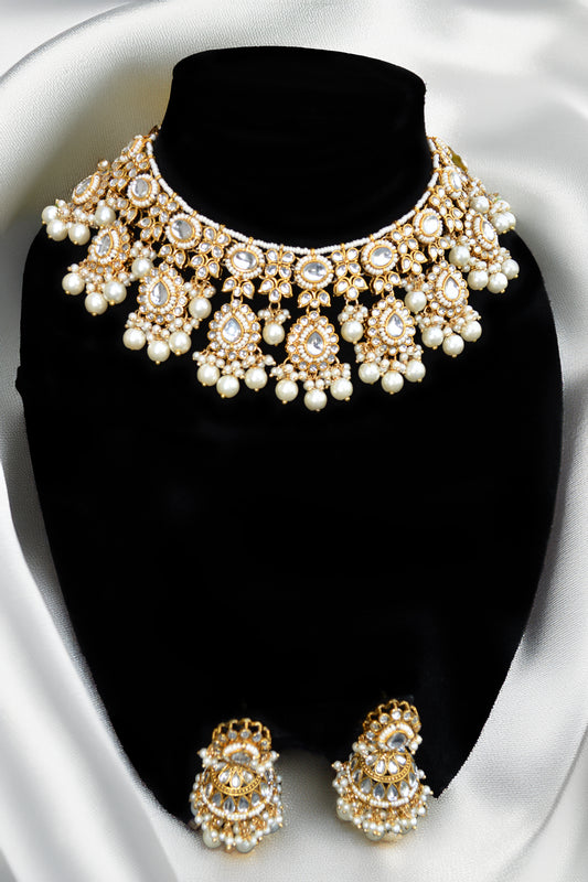 Plain Kundan Gold Necklace