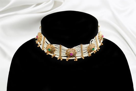 Multi-Color Choker Necklace