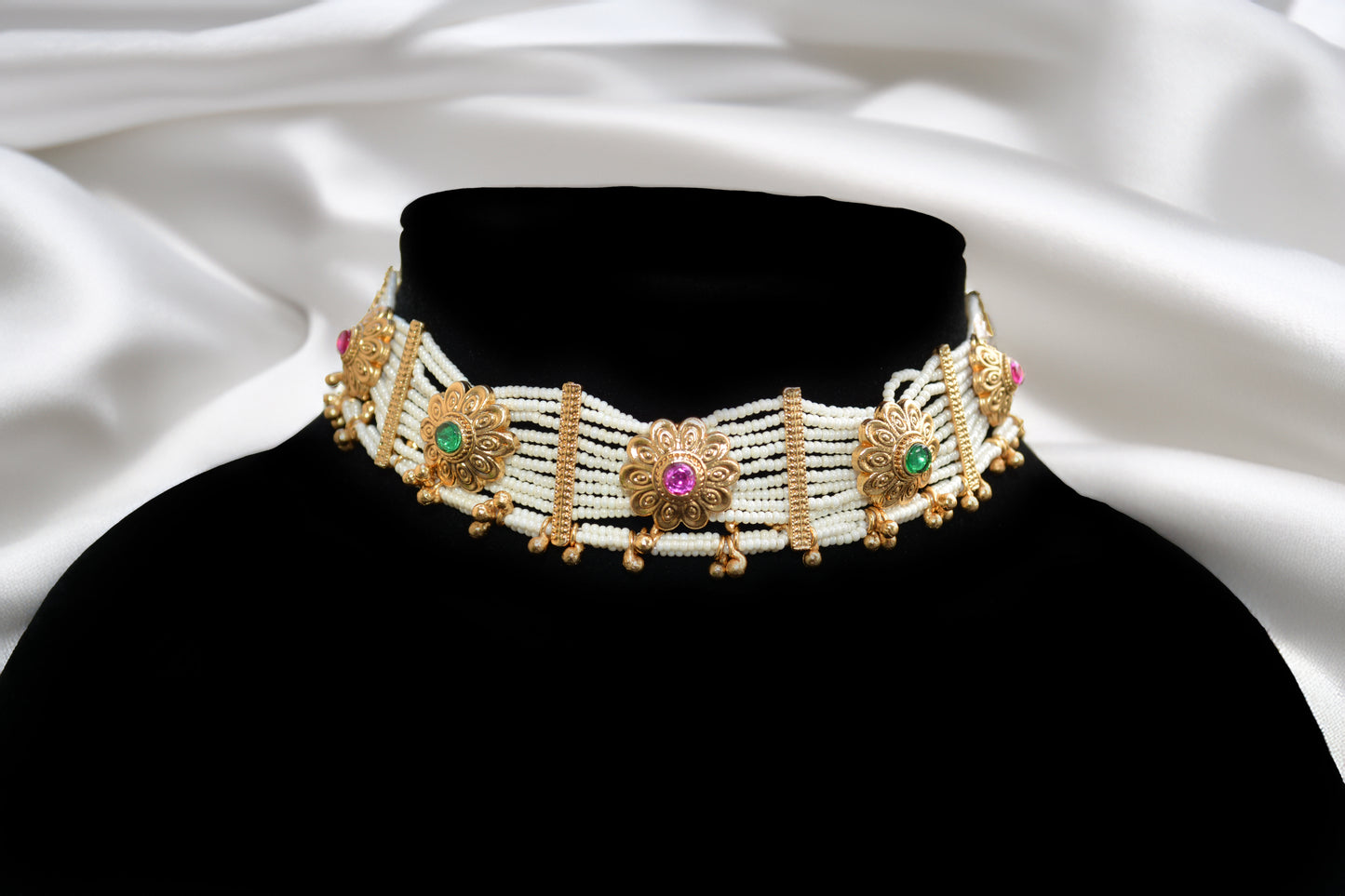 Multi-Color Choker Necklace