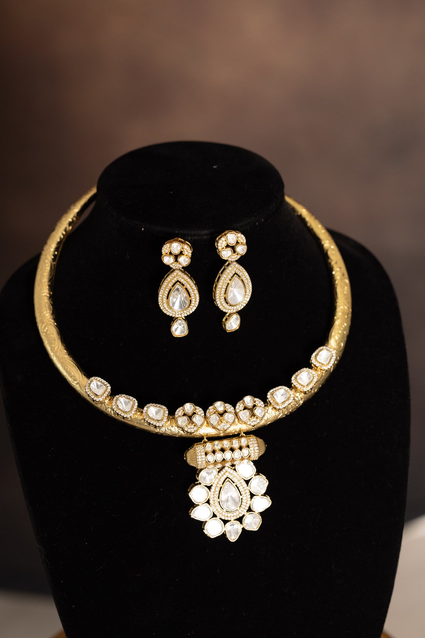 Gold Hasli Moissanite Necklace