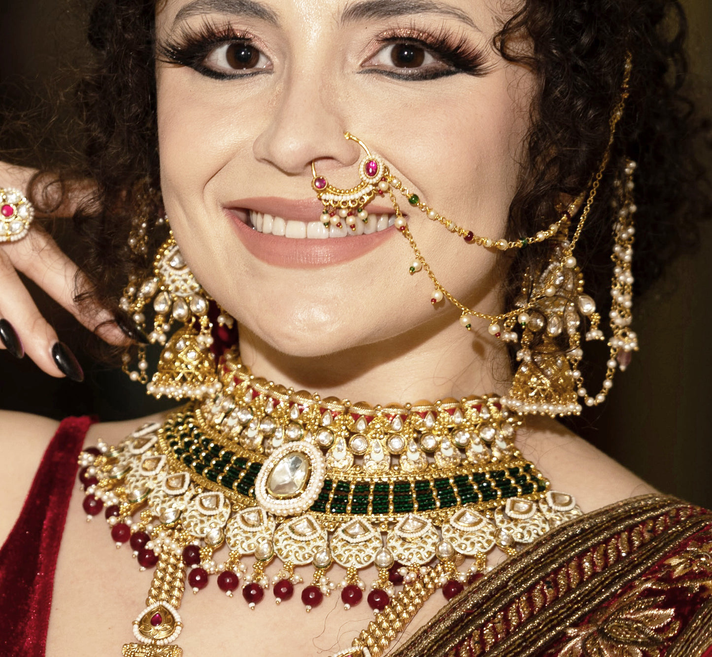 Premium Quality Polki Kundan Bridal Necklace